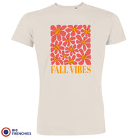 Fall Vibes With Flowers Men's Organic Cotton Tee