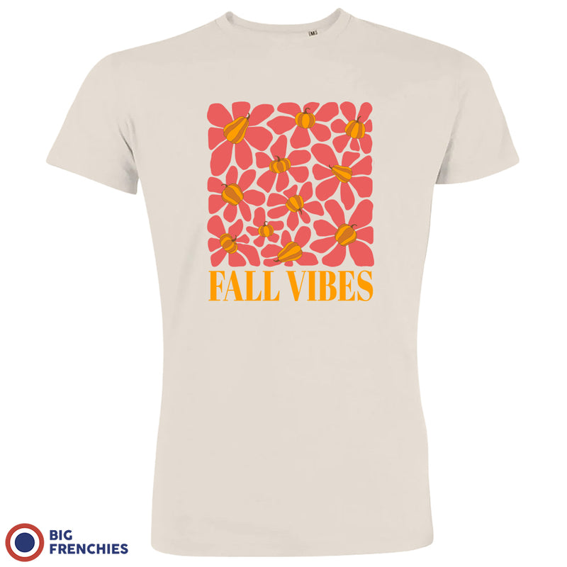 Fall Vibes With Flowers Men's Organic Cotton Tee