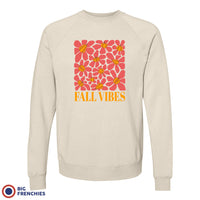 Fall Vibes With Flowers Unisex Organic Cotton Sweatshirt