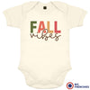 Fall Vibes Organic Cotton Baby Onesie