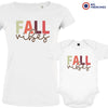 Fall Vibes Mom and Child Organic Cotton family Set (Set of 2)