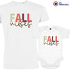 Fall Vibes Dad and Child Organic Cotton family Set (Set of 2)