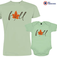 Fall Dad and Child Organic Cotton family Set (Set of 2)