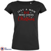 Just a Mom Who Loves Christmas Women's Organic Tee