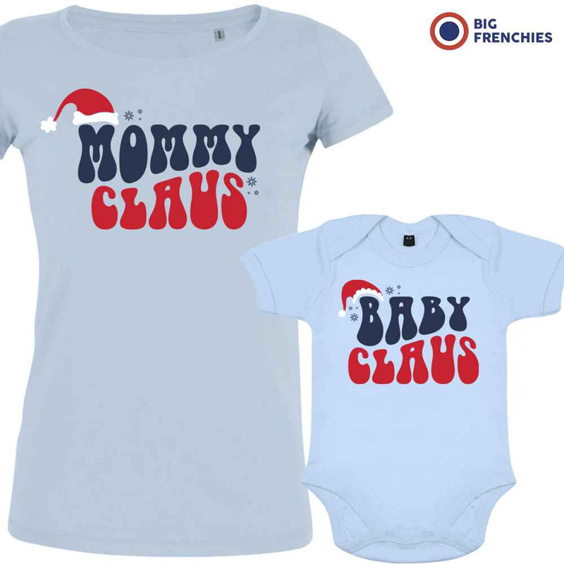 Mommy Baby Claus Christmas Mom and Child Organic Cotton family Set (Set of 2)