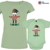 I'M The Sweet The Sassy ELF Christmas Mom and Child Organic Cotton family Set (Set of 2)