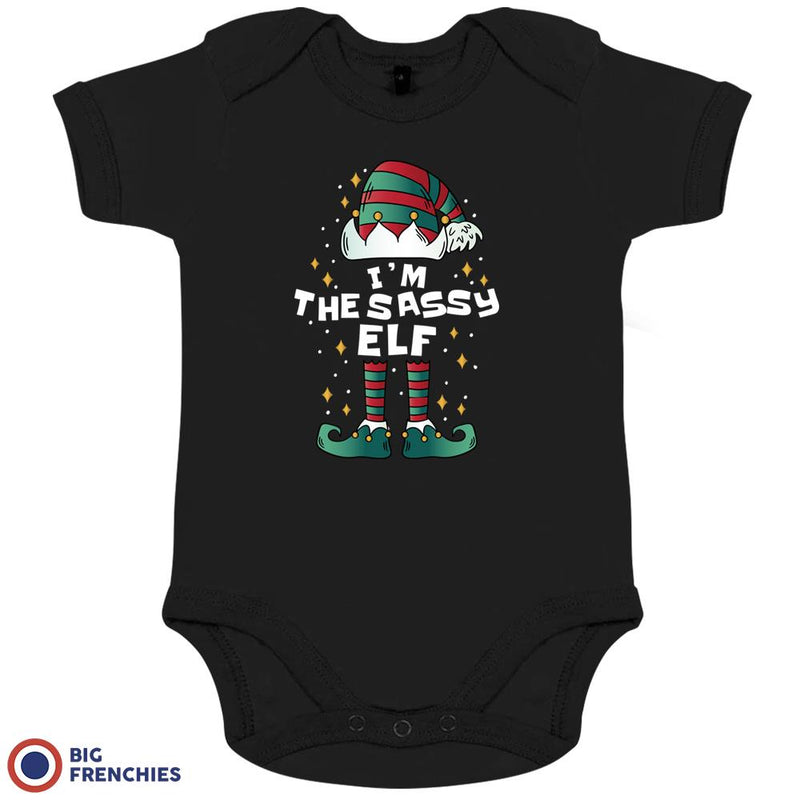 I'M The Sassy ELF Christmas Organic Cotton Baby Onesie