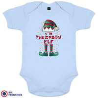 I'M The Sassy ELF Christmas Organic Cotton Baby Onesie