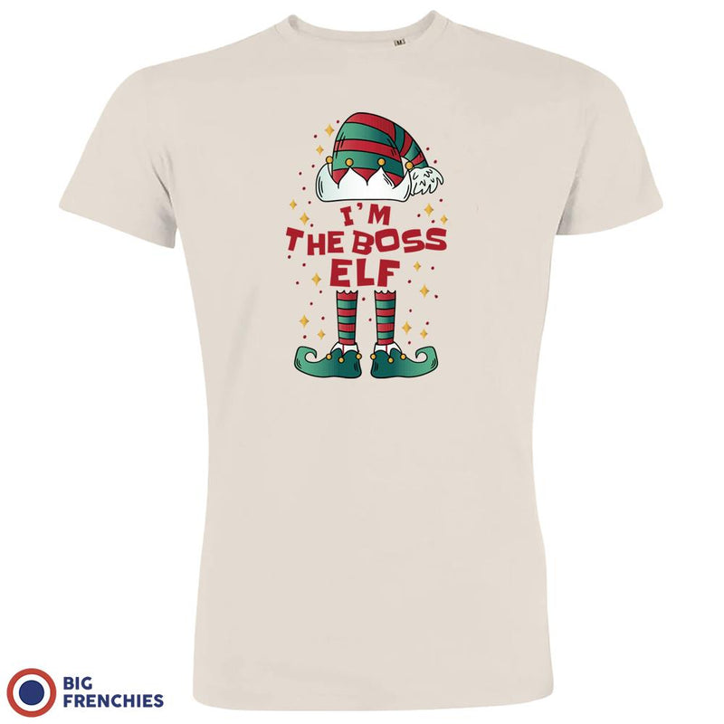 I'M The Boss ELF Christmas Men's Organic Cotton Tee