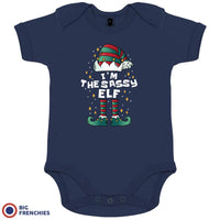 I'M The Sassy ELF Christmas Organic Cotton Baby Onesie