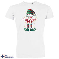 I'M The Boss ELF Christmas Men's Organic Cotton Tee