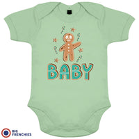 Gingerbread Christmas Organic Cotton Baby Onesie