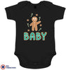 Gingerbread Christmas Organic Cotton Baby Onesie