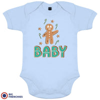 Gingerbread Christmas Organic Cotton Baby Onesie