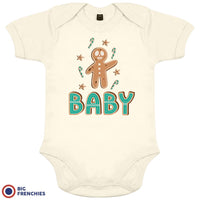 Gingerbread Christmas Organic Cotton Baby Onesie