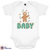 Gingerbread Christmas Organic Cotton Baby Onesie