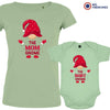 The Mom and Baby Gnome Christmas Organic Cotton family Set (Set of 2)