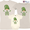 The Dad Mom & Baby Gnome Christmas Matching Family Organic Tees (Set of 3)