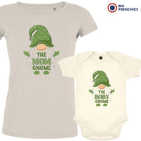 The Mom and Baby Gnome Christmas Organic Cotton family Set (Set of 2)