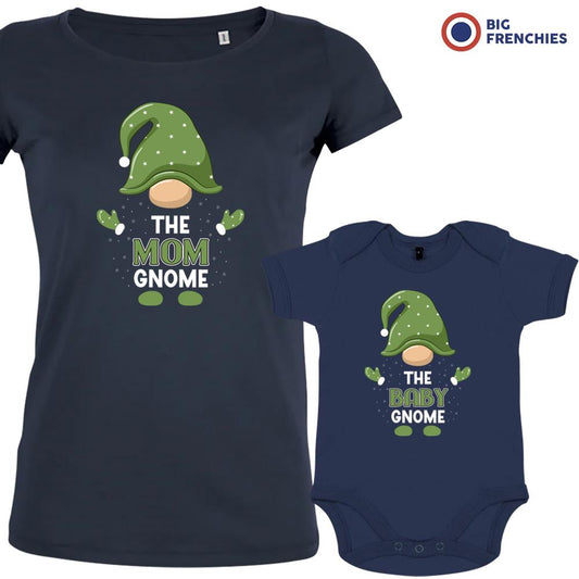 Gnome Christmas Mom and Child Organic Cotton family Set (Set of 2)