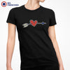 Valentine's Heart Arrow Women's Organic Cotton Tee