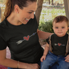 Valentine's Heart Arrow Mom and Child Organic Cotton T-Shirts family Set (Set of 2)