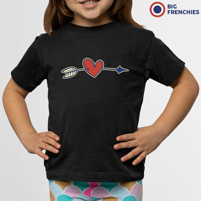 Valentine's Heart Arrow Youth & Toddler Organic Cotton Tee