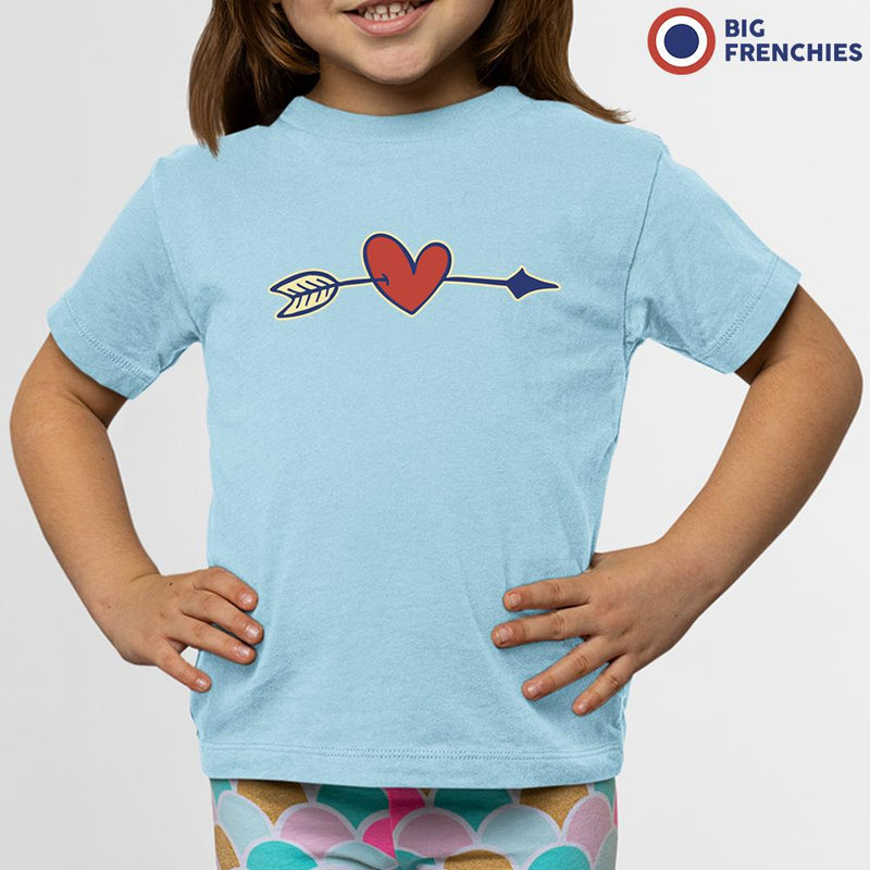 Valentine's Heart Arrow Youth & Toddler Organic Cotton Tee