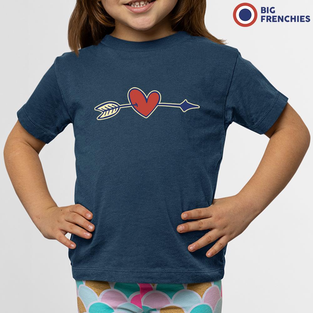 Valentine's Heart Arrow Youth & Toddler Organic Cotton Tee