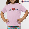 Valentine's Heart Arrow Youth & Toddler Organic Cotton Tee