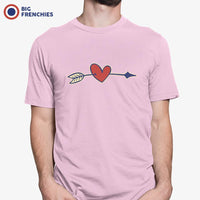 Valentine's Heart Arrow Men's Organic Cotton Tee