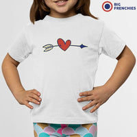 Valentine's Heart Arrow Youth & Toddler Organic Cotton Tee