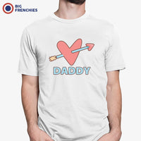 Daddy Heart Arrow Men's Organic Cotton Tee