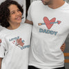 Daddy Heart Arrow And Little Cupid Dad and Child Organic Cotton T-Shirts family Set (Set of 2)