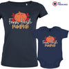 Farm Fresh Pumpkin Mom and Child Organic Cotton family Set (Set of 2)