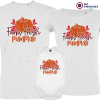 Farm Fresh Pumpkin Matching Organic Cotton Family Set (Set of 3)