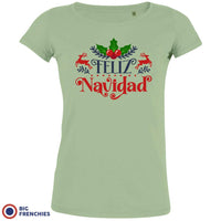 Feliz Navidad Christmas Women's Organic Cotton Tee