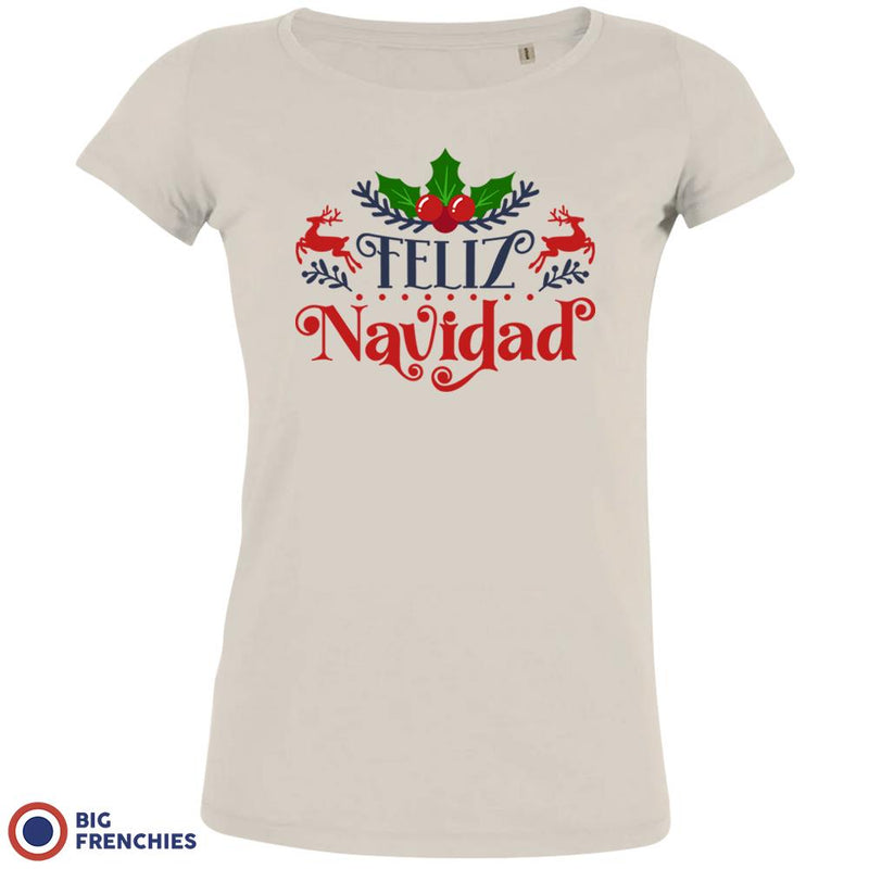 Feliz Navidad Christmas Women's Organic Cotton Tee