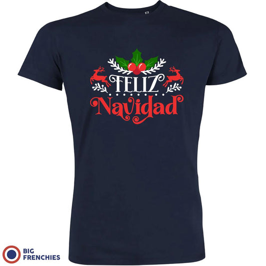 Feliz Navidad Christmas Men's Organic Cotton Tee