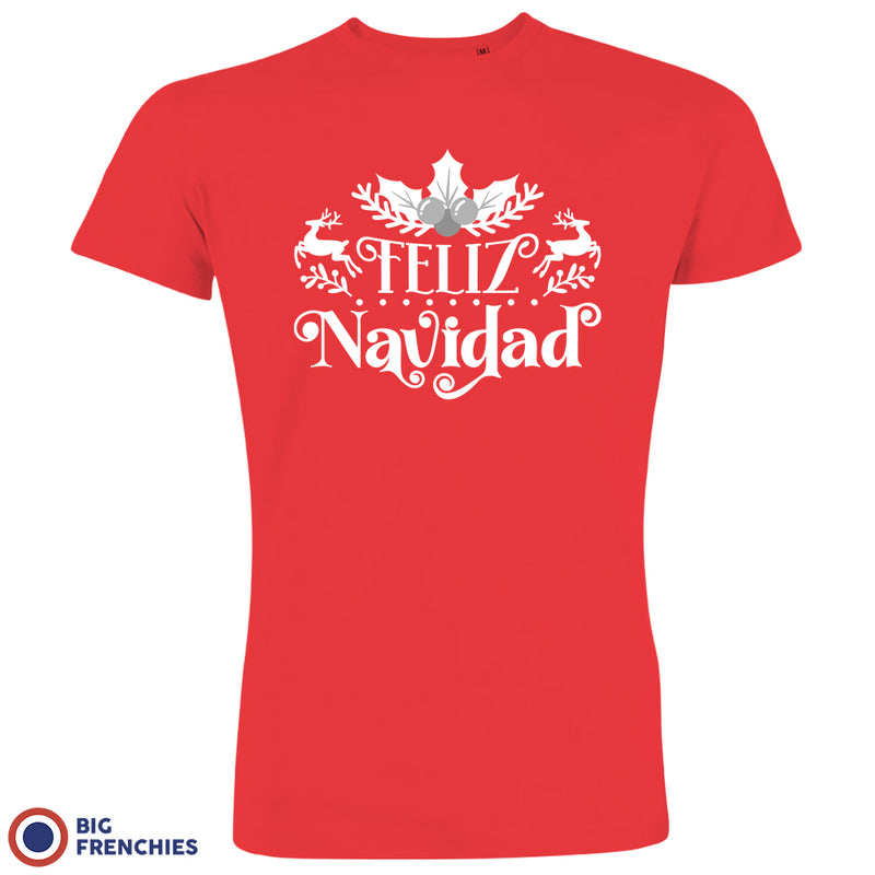 Feliz Navidad Christmas Men's Organic Cotton Tee