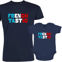 Frenchtastic Dad and Child Organic Cotton family Set (Set of 2)