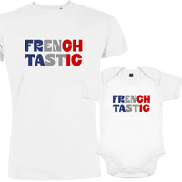 Frenchtastic Dad and Child Organic Cotton family Set (Set of 2)