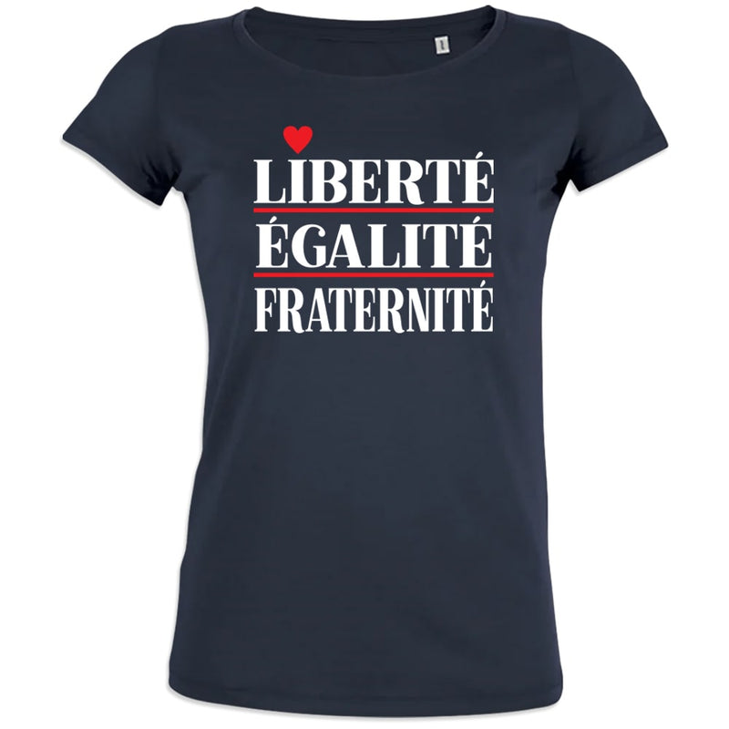 Liberté Égalité Fraternité Women's Organic Cotton Tee