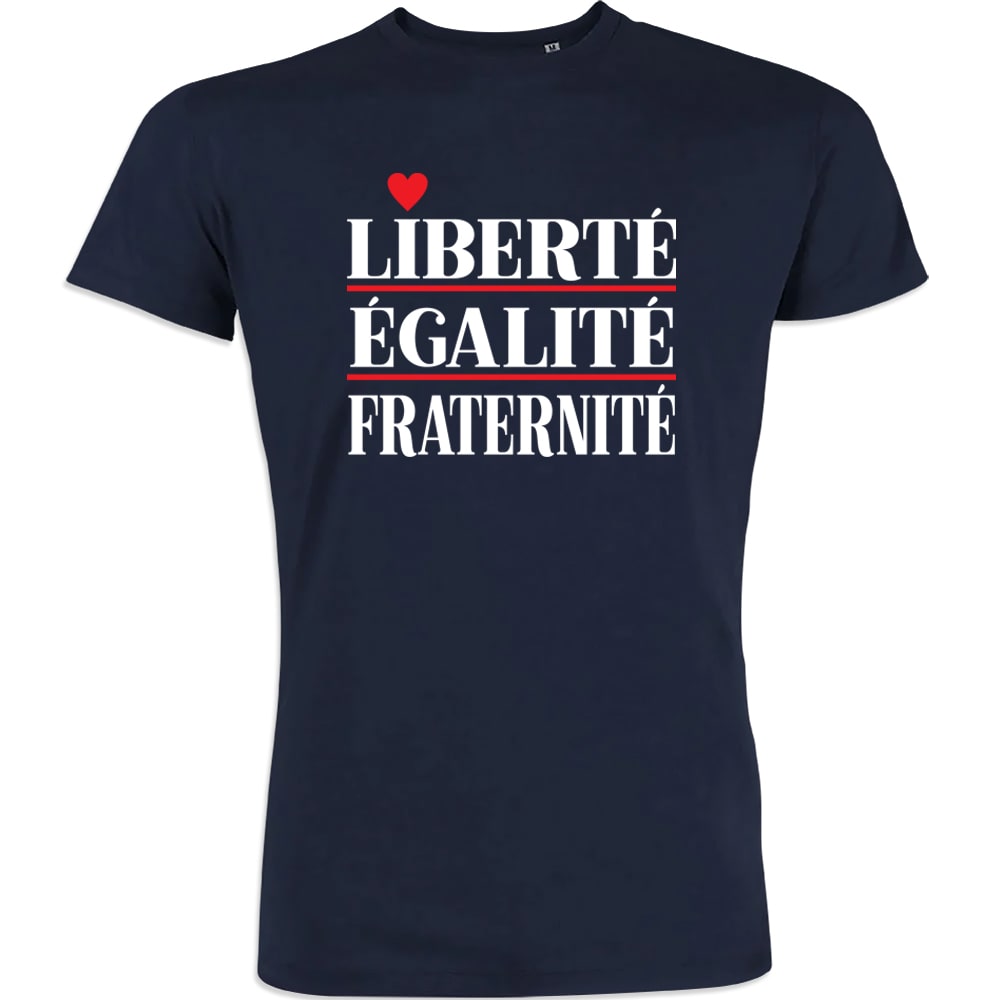 Liberté Égalité Fraternité Men's Organic Cotton Tee