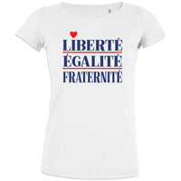 Liberté Égalité Fraternité Women's Organic Cotton Tee