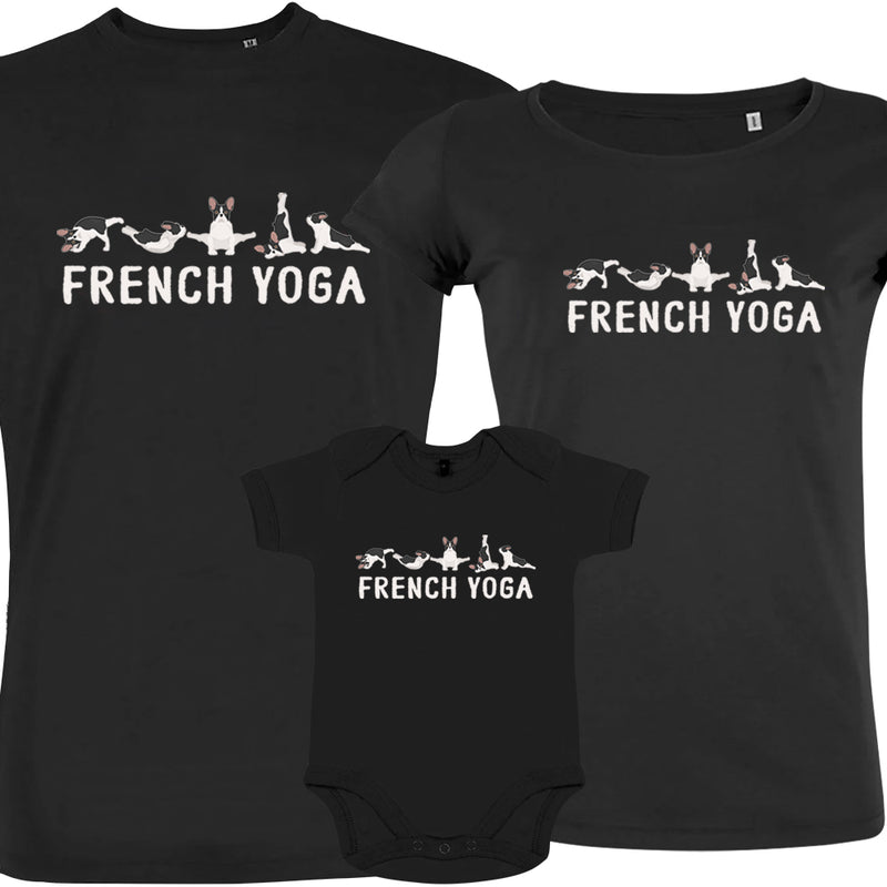 French Yoga Matching Organic Cotton Family Set (Set of 3)