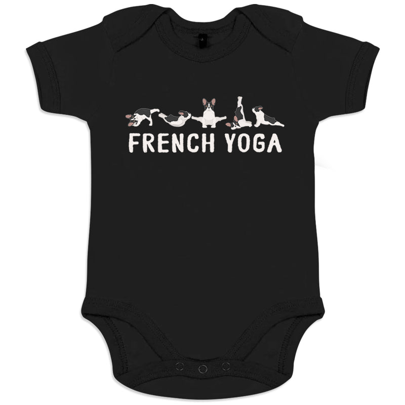 French Yoga Organic Cotton Baby Onesie