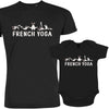 French Yoga Dad and Child Organic Cotton family Set (Set of 2)