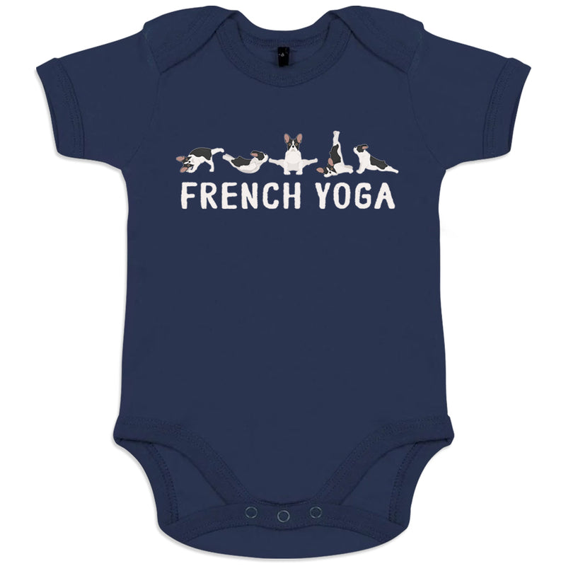 French Yoga Organic Cotton Baby Onesie