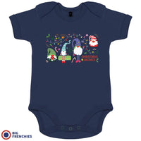 Christmas Gnomes Organic Cotton Baby Onesie